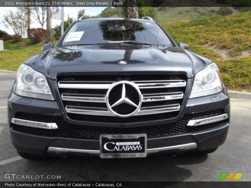 Steel Grey Metallic / Black 2012 Mercedes-Benz GL 550 4Matic