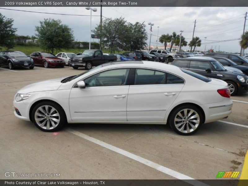 Candy White / Cornsilk Beige Two-Tone 2009 Volkswagen CC VR6 Sport