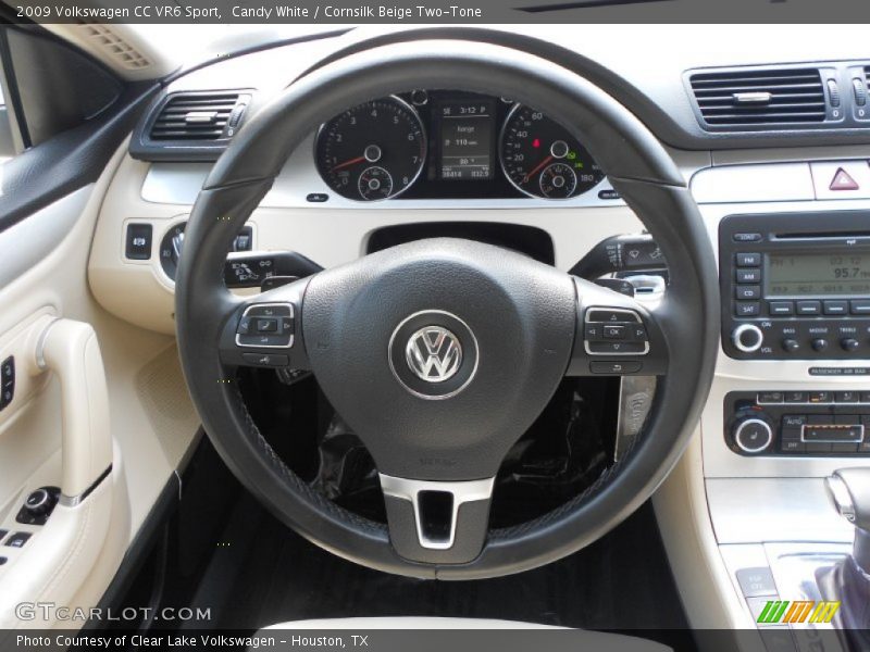 Candy White / Cornsilk Beige Two-Tone 2009 Volkswagen CC VR6 Sport