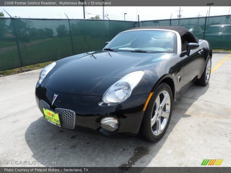 Mysterious Black / Ebony/Sand 2008 Pontiac Solstice Roadster