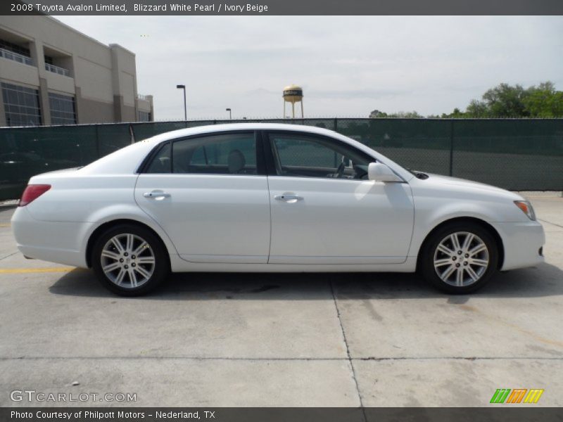Blizzard White Pearl / Ivory Beige 2008 Toyota Avalon Limited