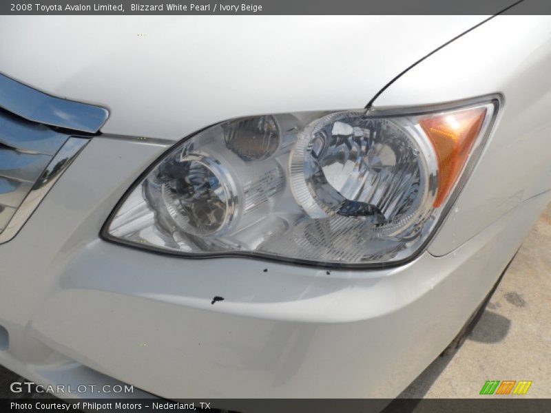 Blizzard White Pearl / Ivory Beige 2008 Toyota Avalon Limited