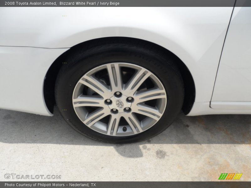 Blizzard White Pearl / Ivory Beige 2008 Toyota Avalon Limited