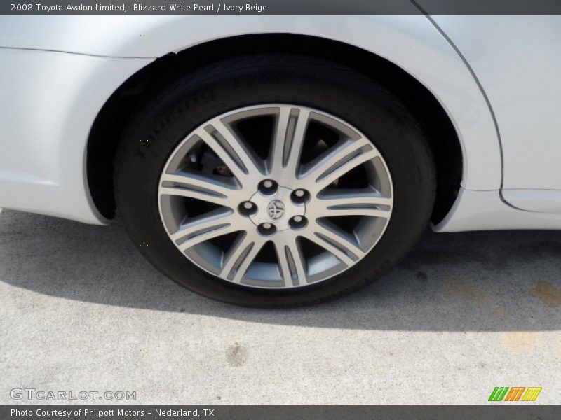 Blizzard White Pearl / Ivory Beige 2008 Toyota Avalon Limited