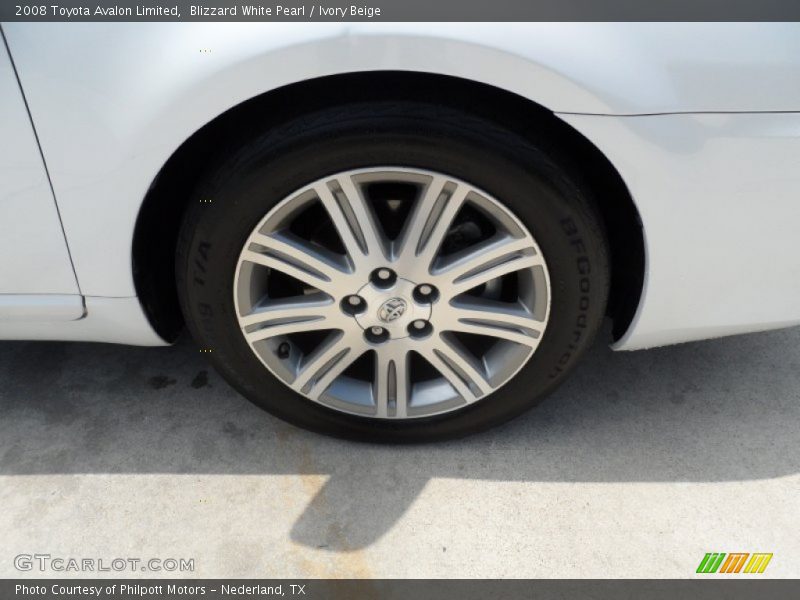 Blizzard White Pearl / Ivory Beige 2008 Toyota Avalon Limited