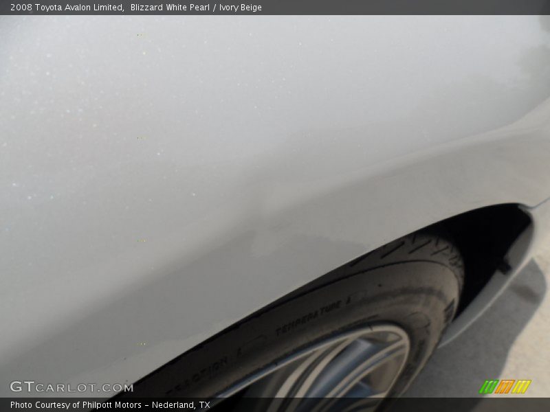 Blizzard White Pearl / Ivory Beige 2008 Toyota Avalon Limited