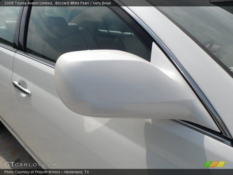 Blizzard White Pearl / Ivory Beige 2008 Toyota Avalon Limited