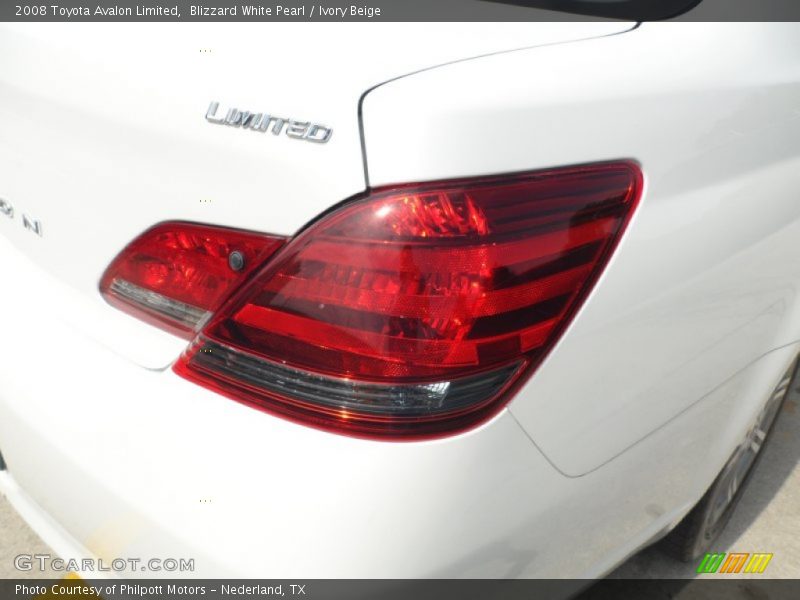Blizzard White Pearl / Ivory Beige 2008 Toyota Avalon Limited