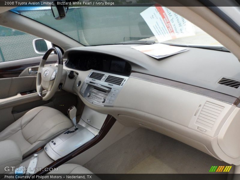 Blizzard White Pearl / Ivory Beige 2008 Toyota Avalon Limited