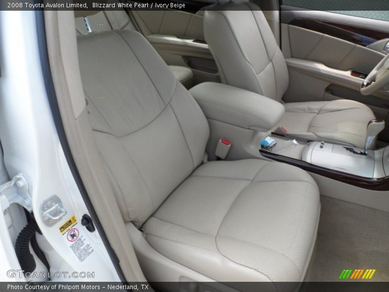 Blizzard White Pearl / Ivory Beige 2008 Toyota Avalon Limited