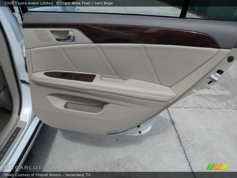 Blizzard White Pearl / Ivory Beige 2008 Toyota Avalon Limited