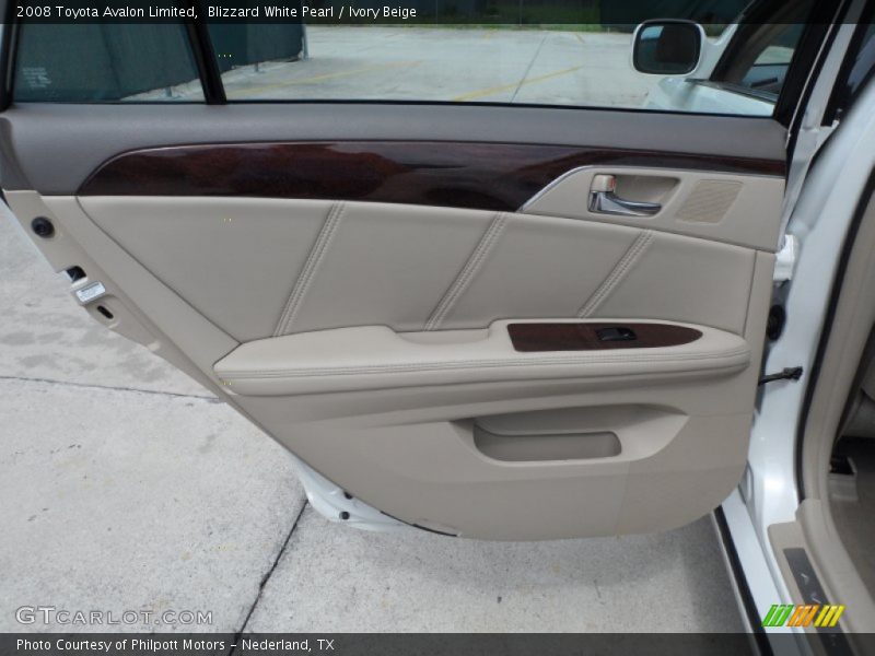 Blizzard White Pearl / Ivory Beige 2008 Toyota Avalon Limited