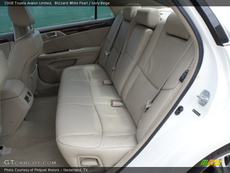 Blizzard White Pearl / Ivory Beige 2008 Toyota Avalon Limited