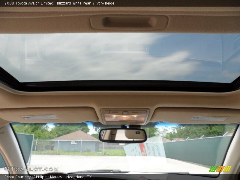 Blizzard White Pearl / Ivory Beige 2008 Toyota Avalon Limited