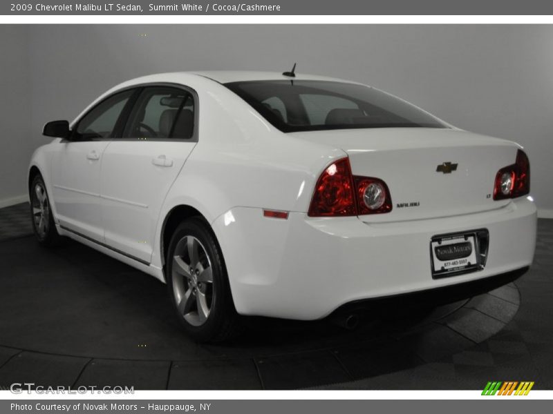 Summit White / Cocoa/Cashmere 2009 Chevrolet Malibu LT Sedan