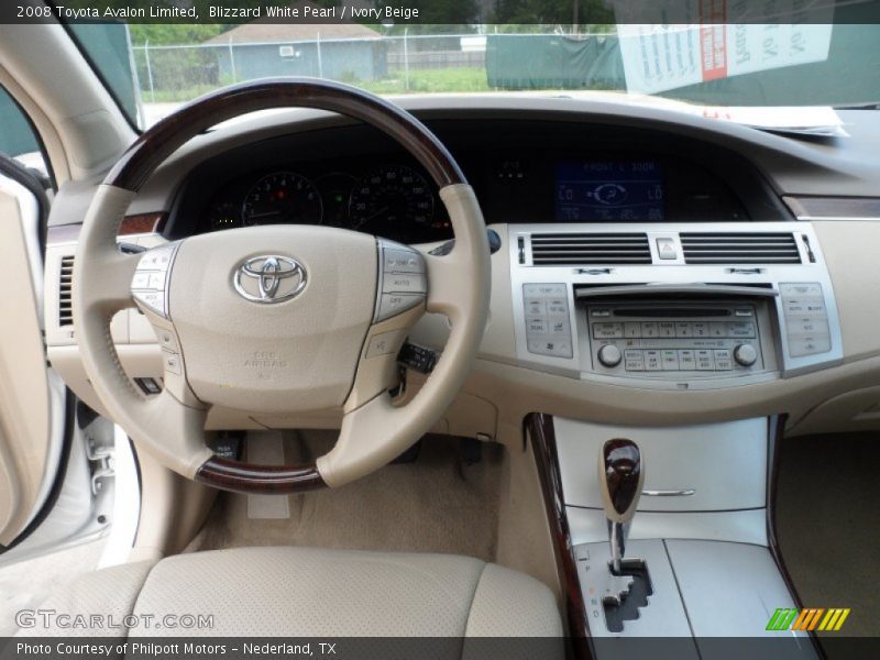 Blizzard White Pearl / Ivory Beige 2008 Toyota Avalon Limited