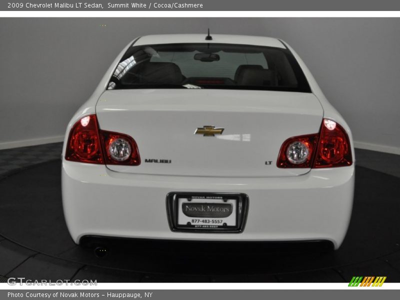 Summit White / Cocoa/Cashmere 2009 Chevrolet Malibu LT Sedan