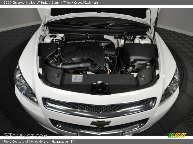 Summit White / Cocoa/Cashmere 2009 Chevrolet Malibu LT Sedan