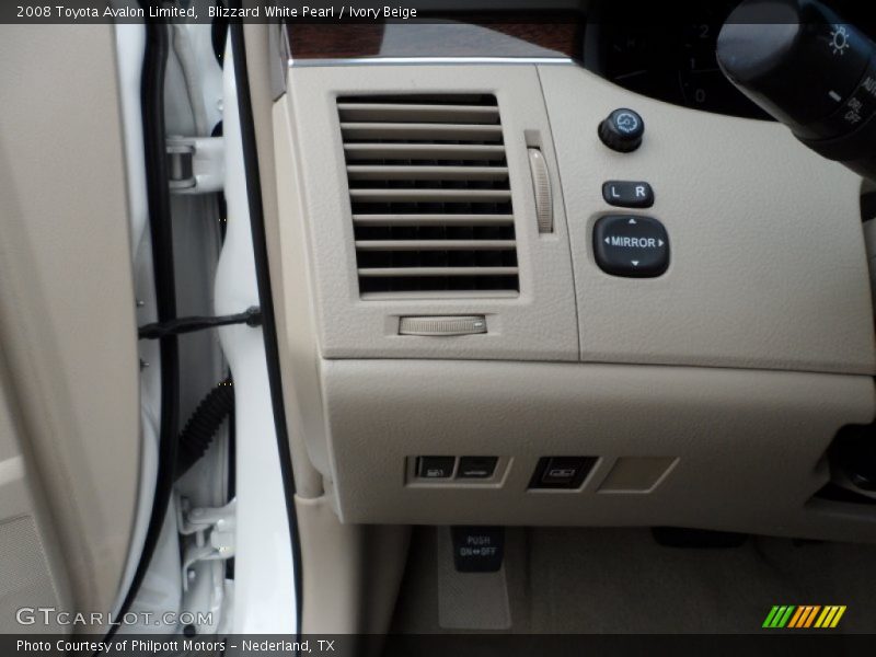 Blizzard White Pearl / Ivory Beige 2008 Toyota Avalon Limited