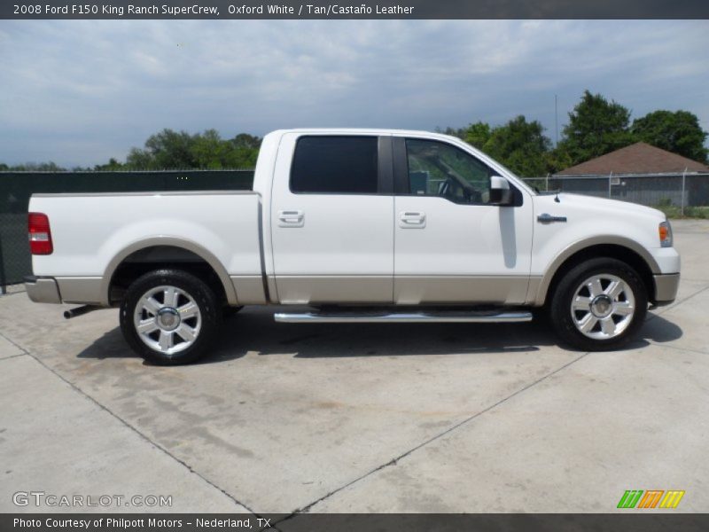 Oxford White / Tan/Castaño Leather 2008 Ford F150 King Ranch SuperCrew