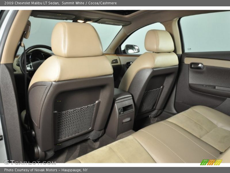 Summit White / Cocoa/Cashmere 2009 Chevrolet Malibu LT Sedan