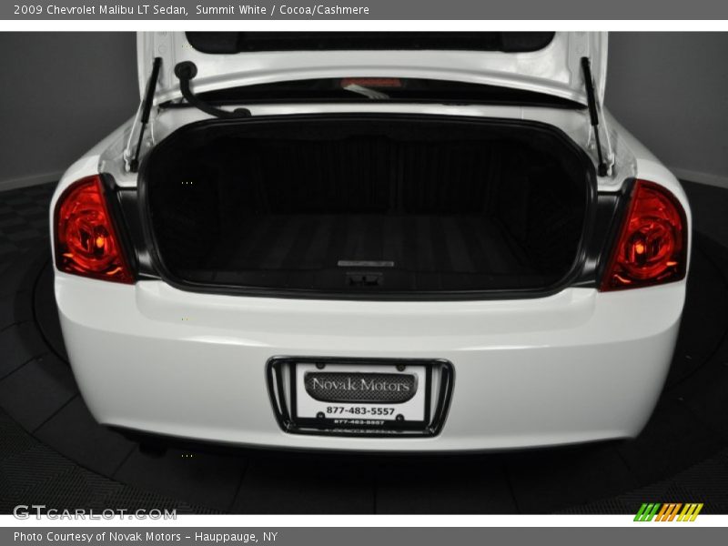 Summit White / Cocoa/Cashmere 2009 Chevrolet Malibu LT Sedan