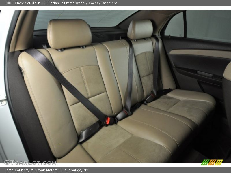 Summit White / Cocoa/Cashmere 2009 Chevrolet Malibu LT Sedan