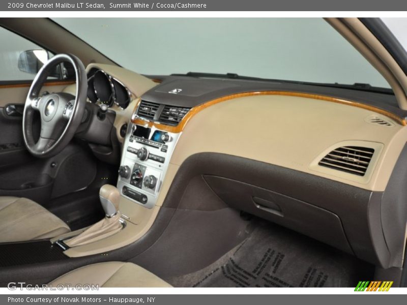 Summit White / Cocoa/Cashmere 2009 Chevrolet Malibu LT Sedan