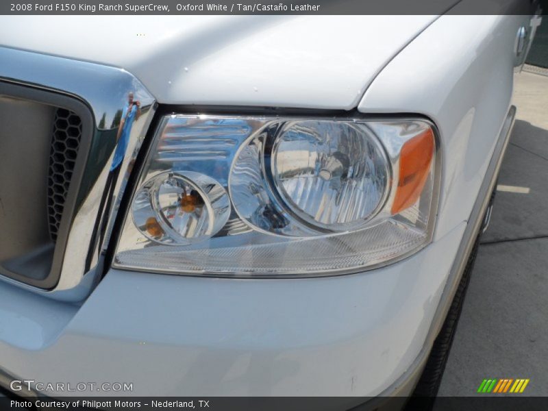 Oxford White / Tan/Castaño Leather 2008 Ford F150 King Ranch SuperCrew