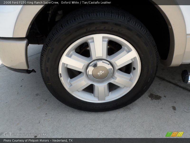 Oxford White / Tan/Castaño Leather 2008 Ford F150 King Ranch SuperCrew