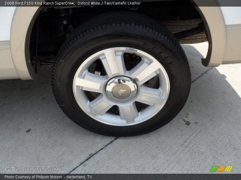 Oxford White / Tan/Castaño Leather 2008 Ford F150 King Ranch SuperCrew