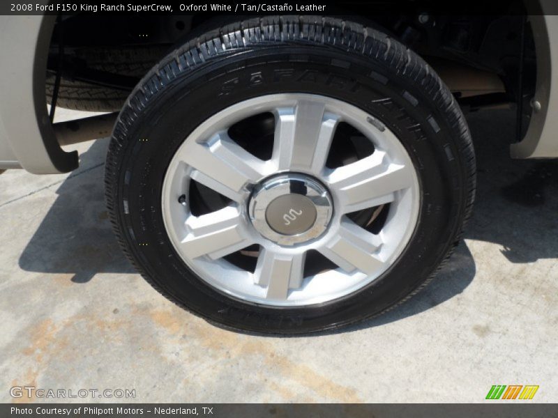 Oxford White / Tan/Castaño Leather 2008 Ford F150 King Ranch SuperCrew