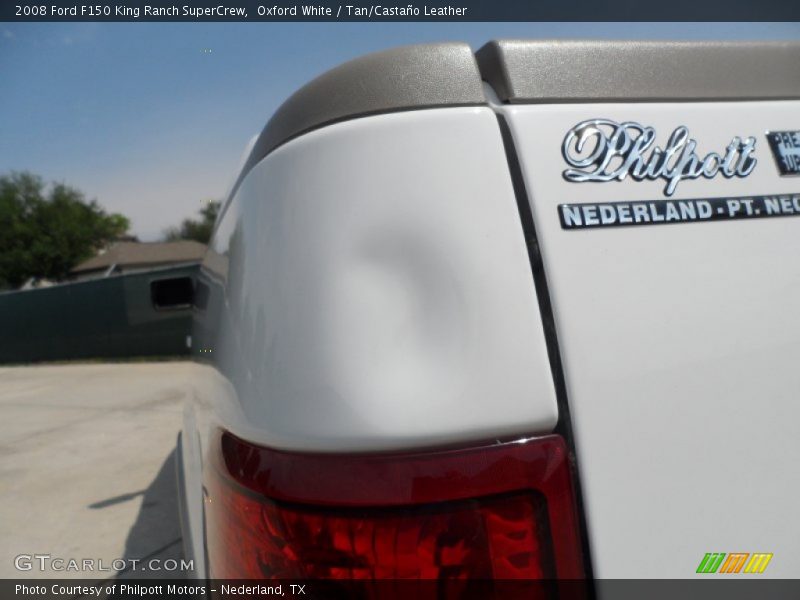 Oxford White / Tan/Castaño Leather 2008 Ford F150 King Ranch SuperCrew