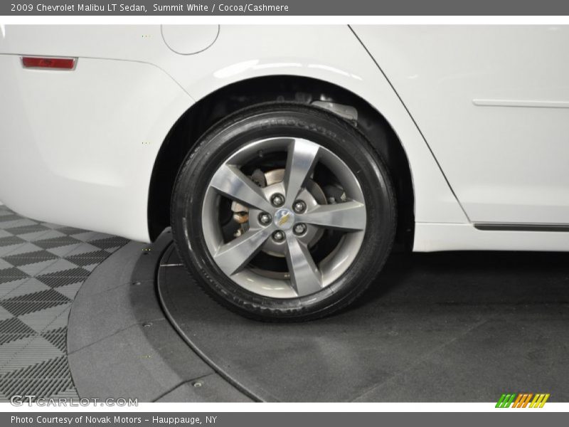 Summit White / Cocoa/Cashmere 2009 Chevrolet Malibu LT Sedan