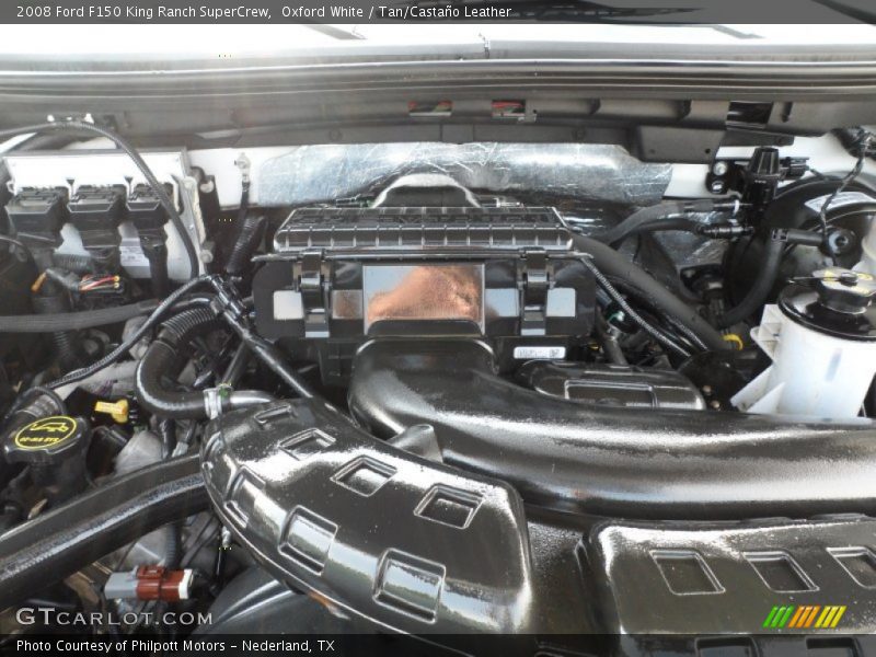 Oxford White / Tan/Castaño Leather 2008 Ford F150 King Ranch SuperCrew