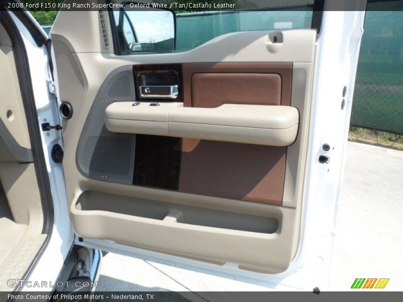 Oxford White / Tan/Castaño Leather 2008 Ford F150 King Ranch SuperCrew