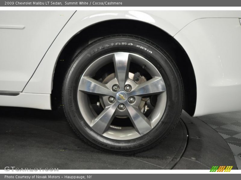 Summit White / Cocoa/Cashmere 2009 Chevrolet Malibu LT Sedan