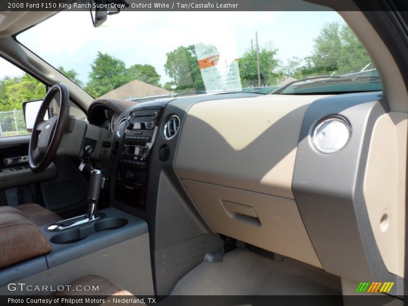 Oxford White / Tan/Castaño Leather 2008 Ford F150 King Ranch SuperCrew