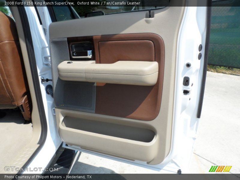 Oxford White / Tan/Castaño Leather 2008 Ford F150 King Ranch SuperCrew