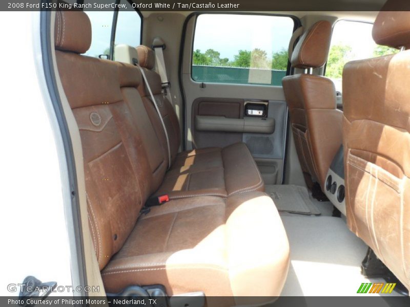 Oxford White / Tan/Castaño Leather 2008 Ford F150 King Ranch SuperCrew