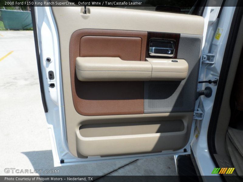 Oxford White / Tan/Castaño Leather 2008 Ford F150 King Ranch SuperCrew
