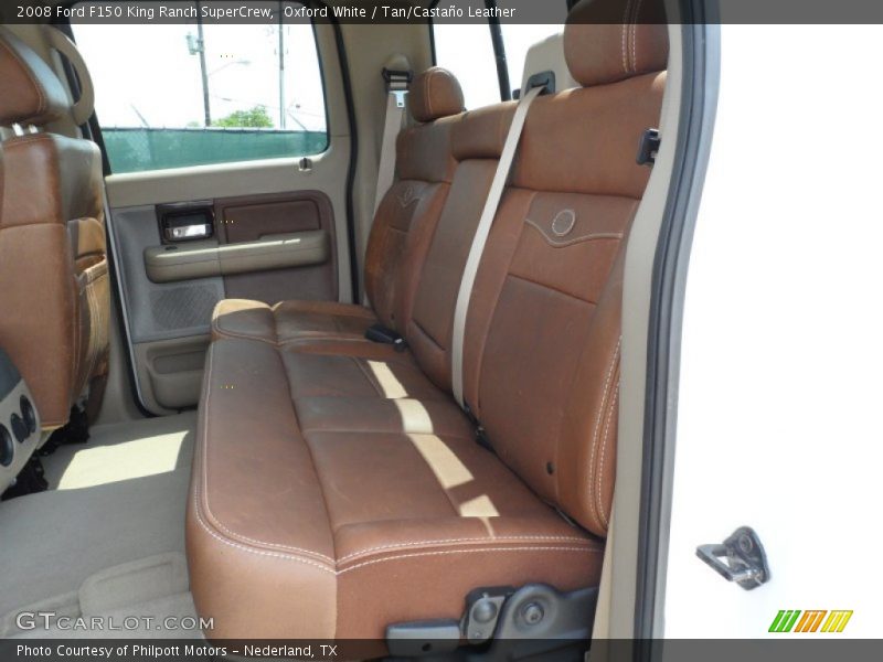 Oxford White / Tan/Castaño Leather 2008 Ford F150 King Ranch SuperCrew