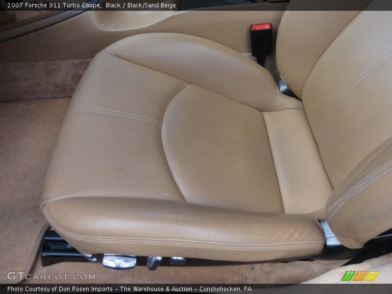 Black / Black/Sand Beige 2007 Porsche 911 Turbo Coupe