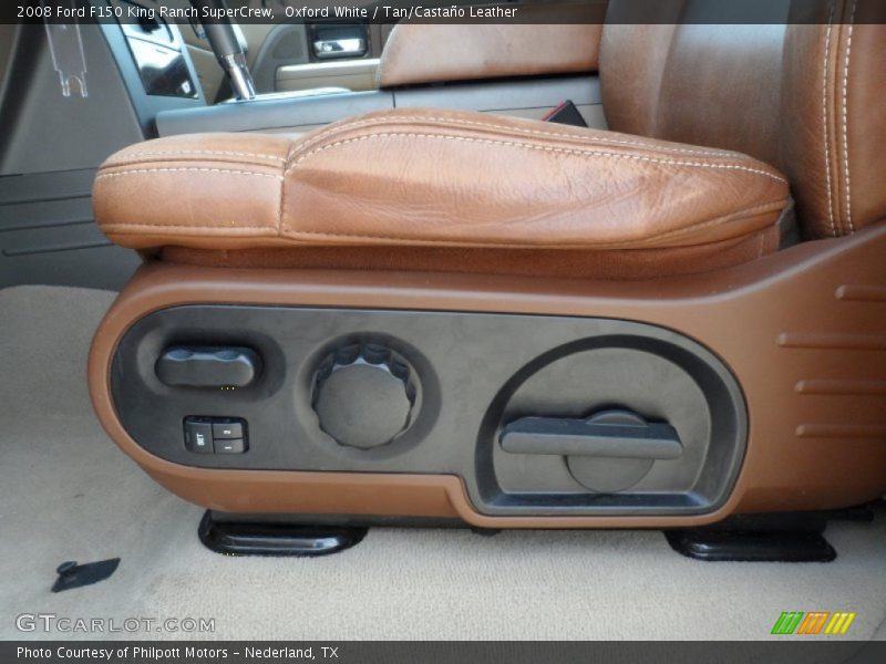 Oxford White / Tan/Castaño Leather 2008 Ford F150 King Ranch SuperCrew