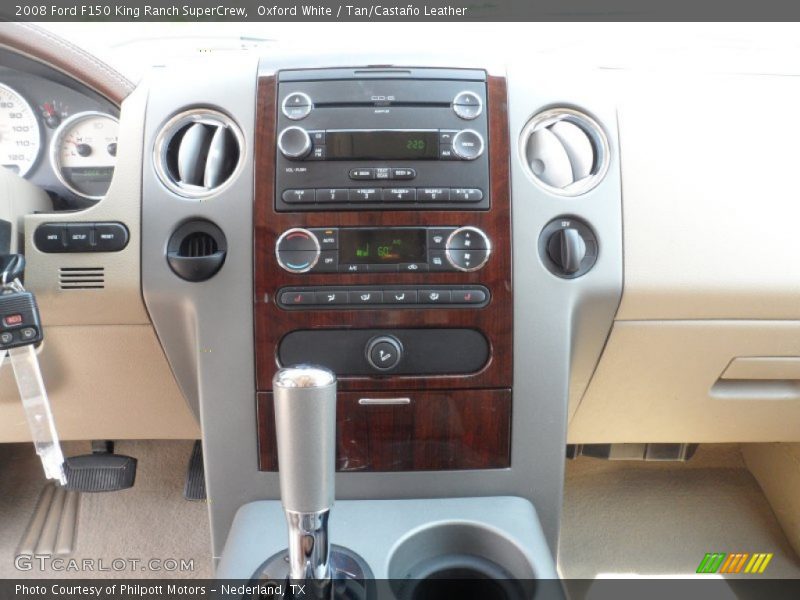 Oxford White / Tan/Castaño Leather 2008 Ford F150 King Ranch SuperCrew
