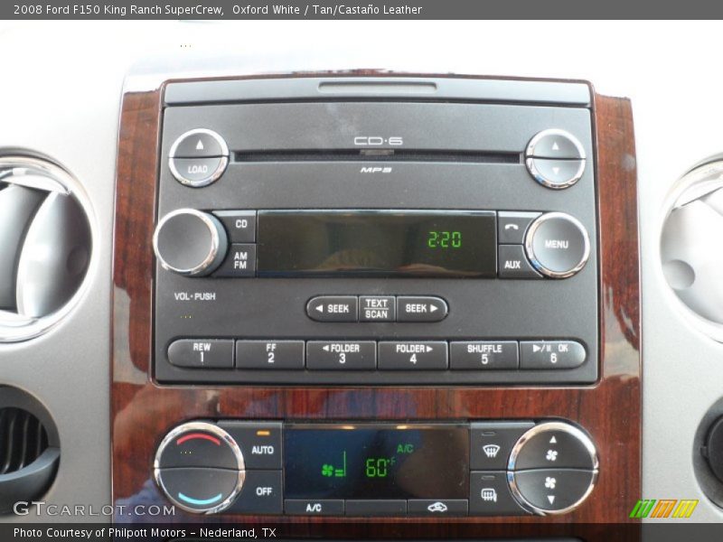 Oxford White / Tan/Castaño Leather 2008 Ford F150 King Ranch SuperCrew