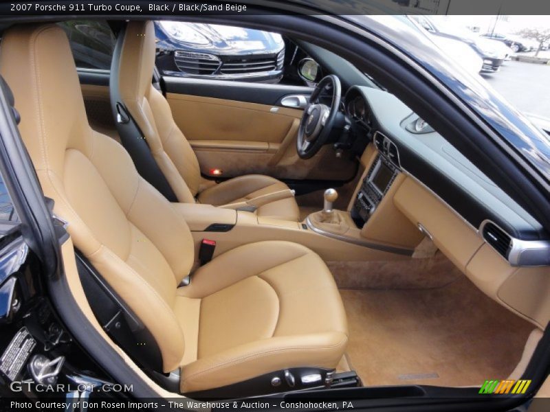  2007 911 Turbo Coupe Black/Sand Beige Interior