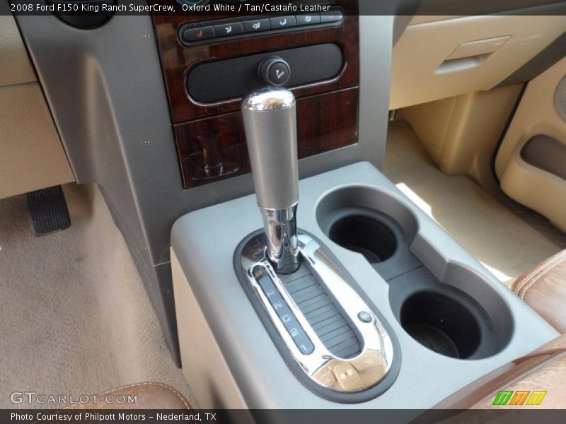 Oxford White / Tan/Castaño Leather 2008 Ford F150 King Ranch SuperCrew