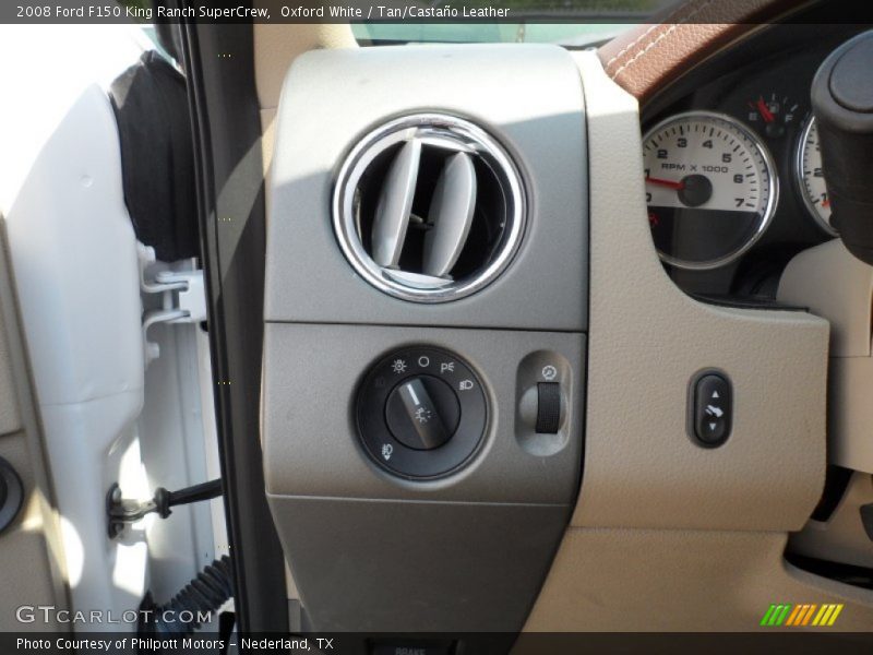 Oxford White / Tan/Castaño Leather 2008 Ford F150 King Ranch SuperCrew