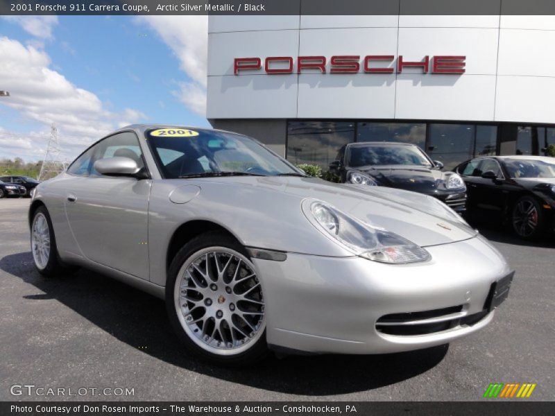 Arctic Silver Metallic / Black 2001 Porsche 911 Carrera Coupe